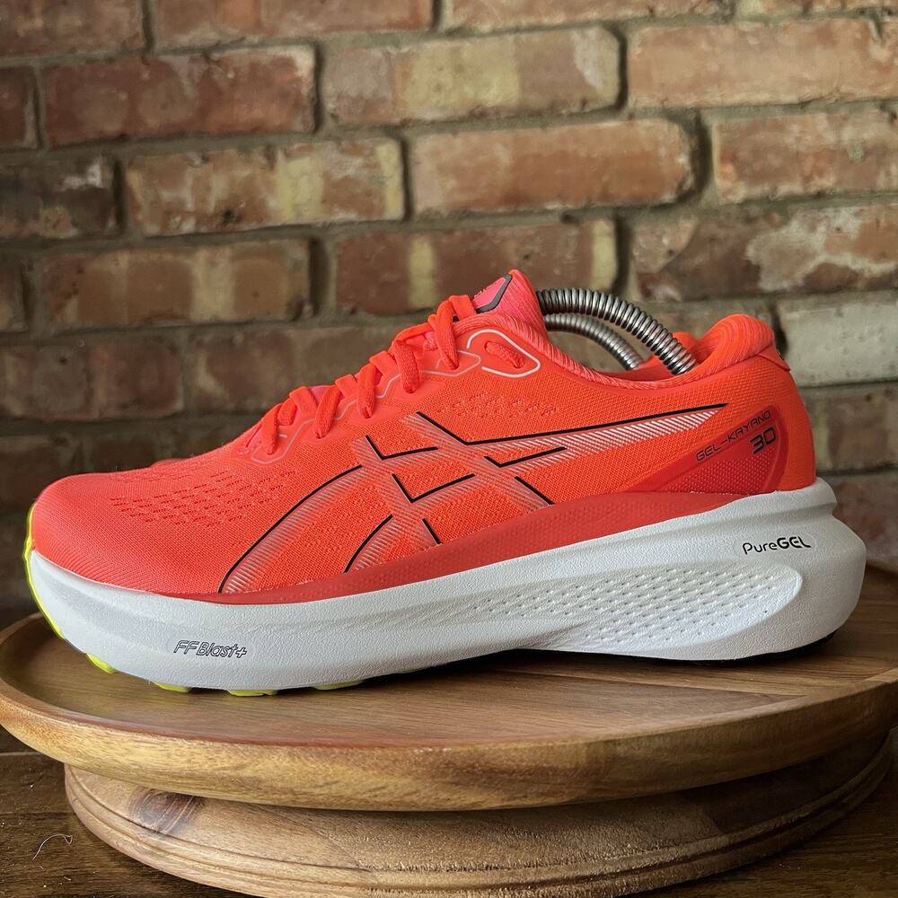 Asics Gel-Nimbus 25 Orange White Max Cushion Women's 7.5 Running Shoes Sneakers